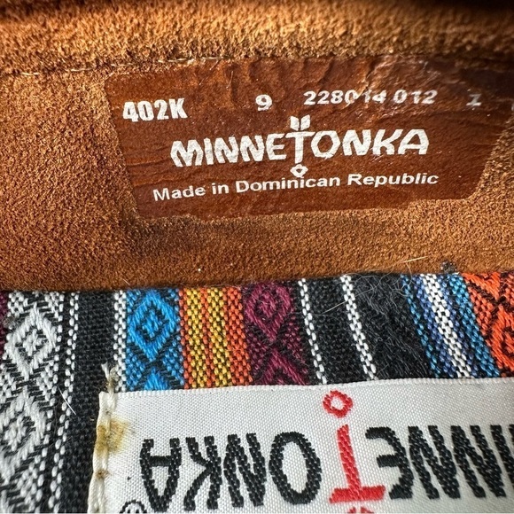 Minnetonka Suede Leather Kilty Arizona Moccasins. Size 9 - Picture 11 of 11